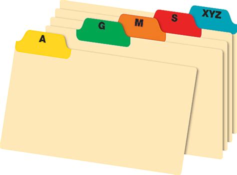 Office Depot Brand A Z Poly Index Card Guide Set 4 x 6 .